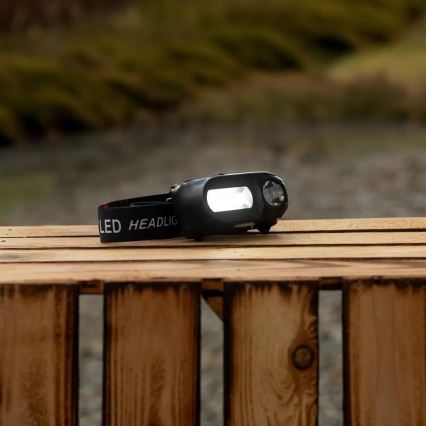 LED dimmbare wiederaufladbare Stirnlampe 2xLED/5V IP44 210 lm 2000 mAh