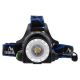 LED Wiederaufladbare Stirnlampe LED/6W/7,4V IP44 schwarz/blau