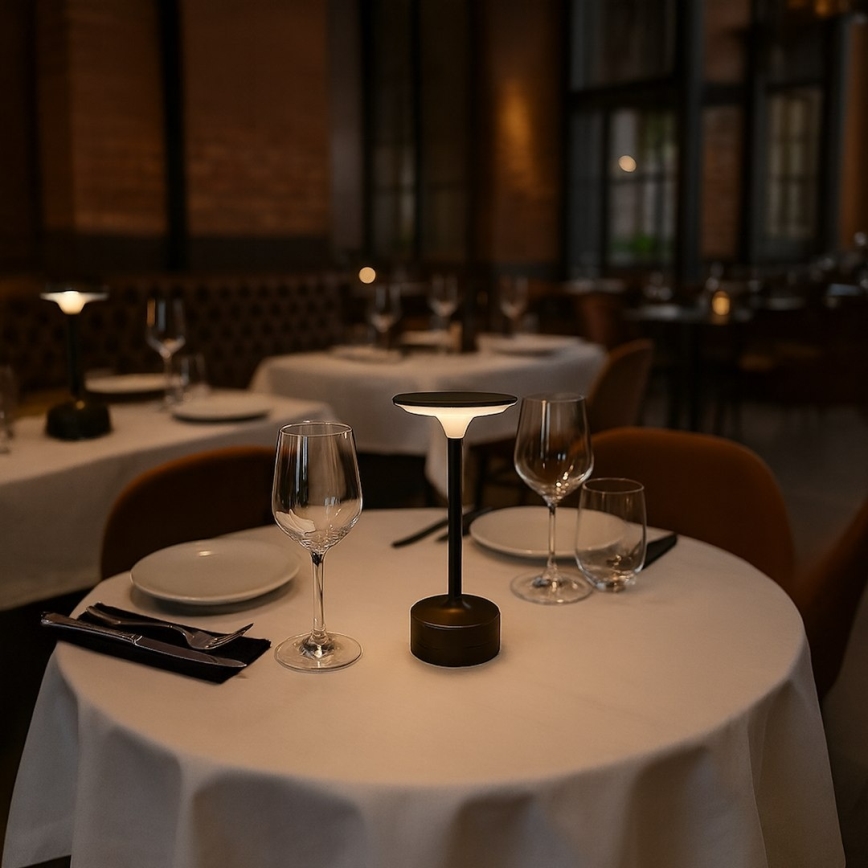 LED wiederaufladbare Touch-Tischlampe TAVOLO LED/2,5W/5V 2400 mAh 3000-6000K schwarz