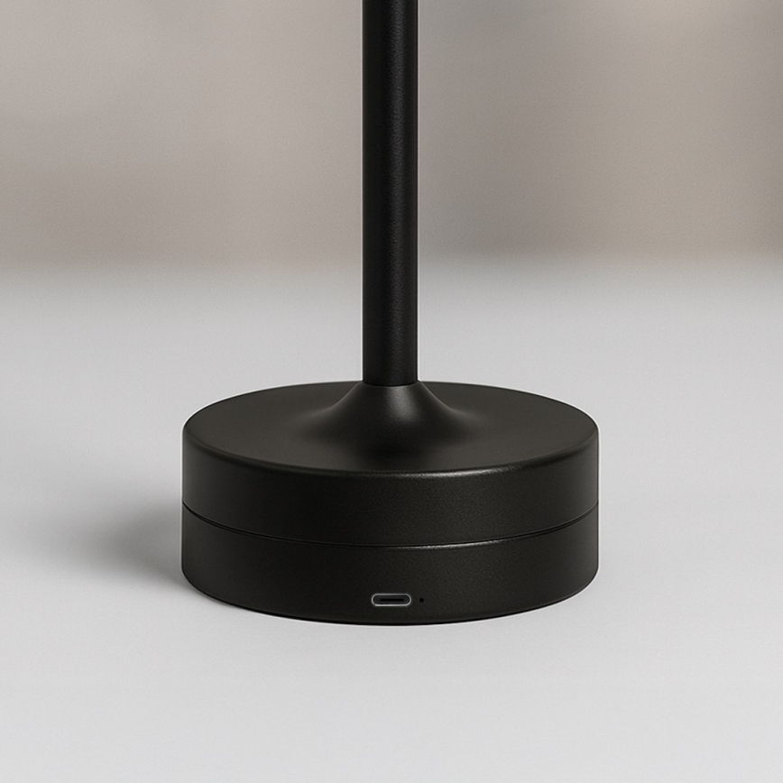 LED wiederaufladbare Touch-Tischlampe TAVOLO LED/2,5W/5V 2400 mAh 3000-6000K schwarz