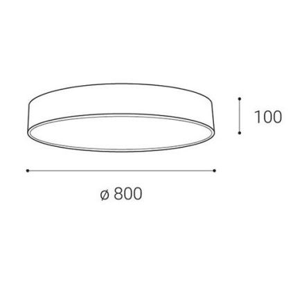 LED2 - Dimmbare LED-Deckenleuchte MONO LED/100W/230V 3000K/4000K weiß