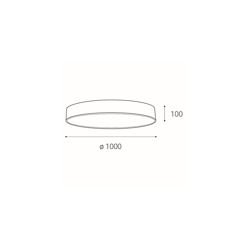 LED2 - Dimmbare LED-Deckenleuchte MONO LED/153W/230V 3000K/4000K weiß