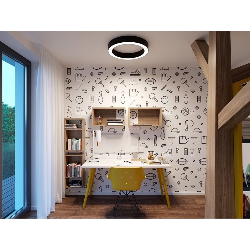 LED2 - Dimmbare LED-Deckenleuchte SATURN LED/50W/230V 3000K/4000K schwarz