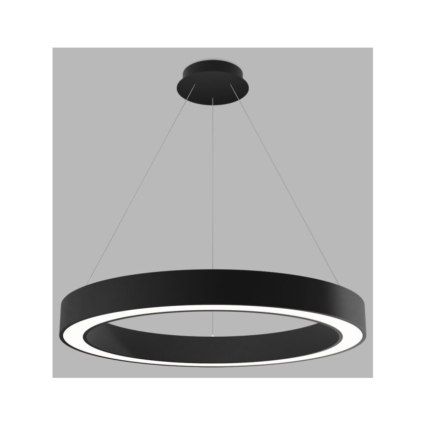 LED2 - Dimmbare LED-Hängeleuchte an Schnur SATURN LED/60W/230V 3000K/4000K schwarz