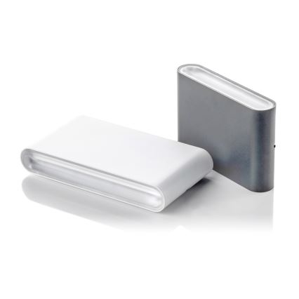 LED2 - LED-Außenwandleuchte FLAT 2xLED/3W/230V IP65 3000K/4000K/5700K schwarz