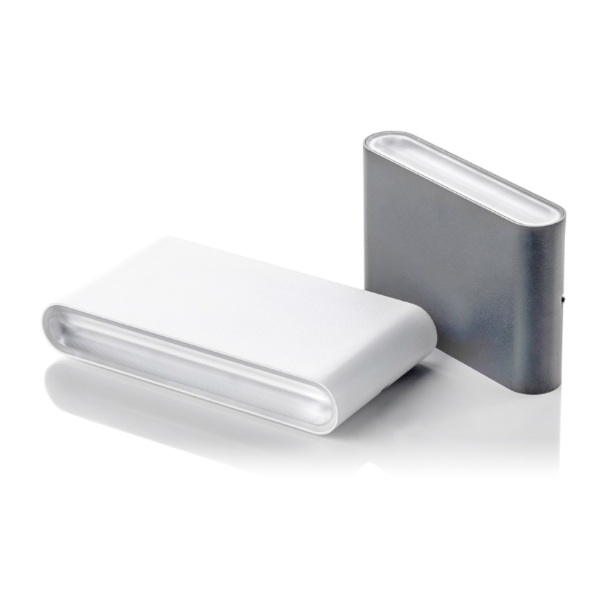 LED2 - LED-Außenwandleuchte FLAT 2xLED/3W/230V IP65 3000K/4000K/5700K schwarz