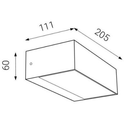 LED2 - LED Auβen-Wandbeleuchtung KVADER LED/9W/230V IP54