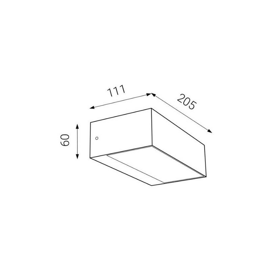 LED2 - LED Auβen-Wandbeleuchtung KVADER LED/9W/230V IP54