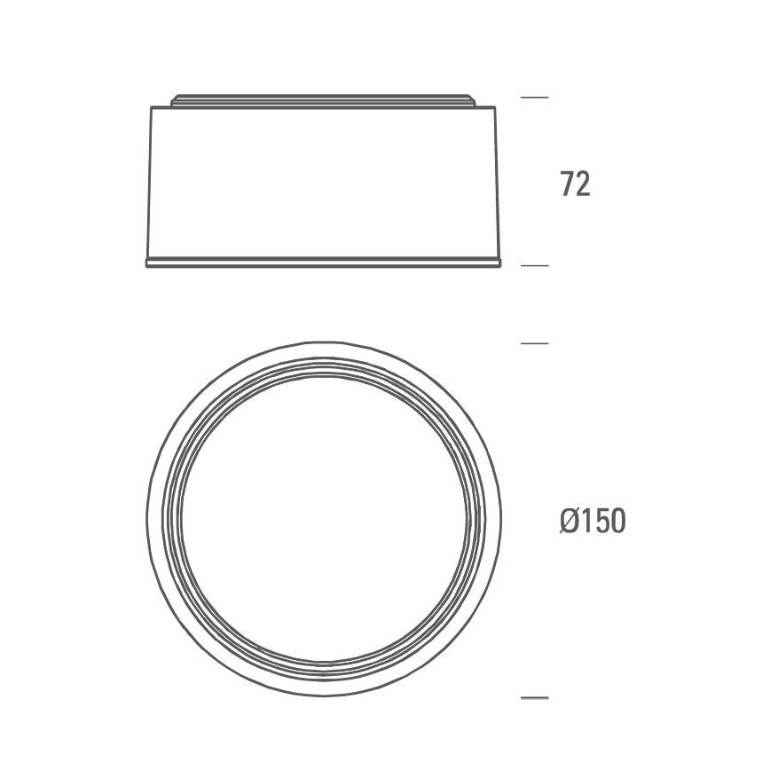 LED2 - LED-Deckenleuchte BUTTON LED/17W/230V silber