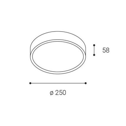 LED2 - LED-Deckenleuchte für den Außenbereich MIRA LED/18W/230V IP65 weiß