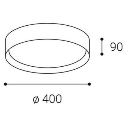 LED2 - LED-Deckenleuchte MILA LED/30W/230V 3000/4000K