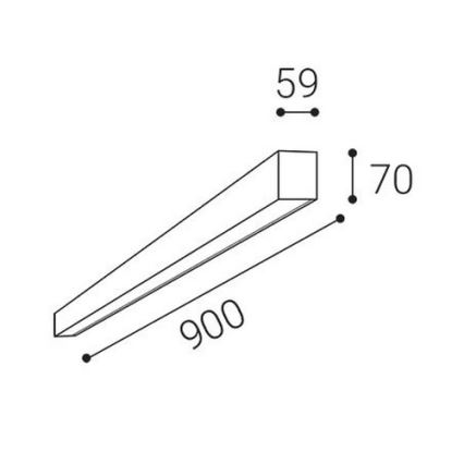 LED2 - LED-Deckenleuchte NOLI LED/30W/230V 3000/3500/4000K 90 cm weiß