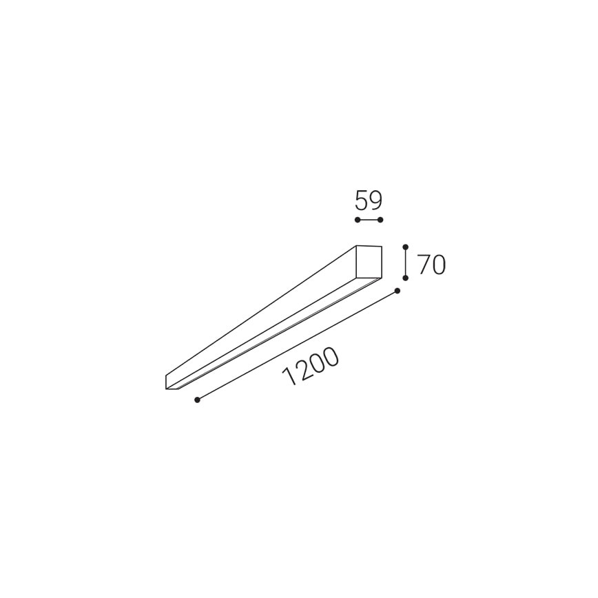 LED2 - LED-Deckenleuchte NOLI LED/40W/230V 3000K/3500K/4000K weiß