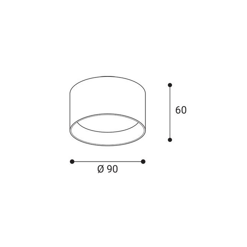 LED2 - LED-Einbaustrahler ZETA ON LED/8W/230V 3000/3500/4000K Ø 9 cm weiß