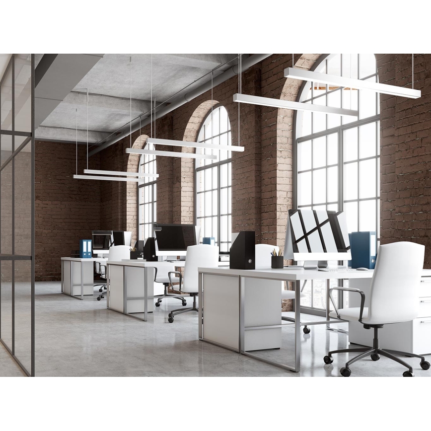 LED2 - LED-Hängeleuchte mit Seilaufhängung LINO LED/24W/230V 3000K/3500K/4000K 90 cm schwarz