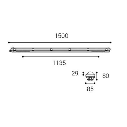 LED2 - LED-Hochleistungsleuchte DUSTER LED/52W/230V IP66