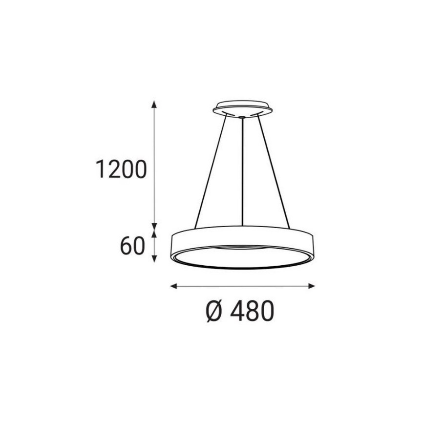 LED2 - LED-Kronleuchter an  Schnur BELLA LED/40W/230V 3000/4000K weiß