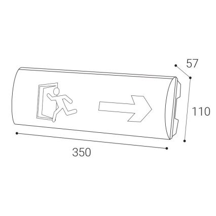 LED2 - LED-Notleuchte SAFE ON LED/3W/3,6V 6000K IP65