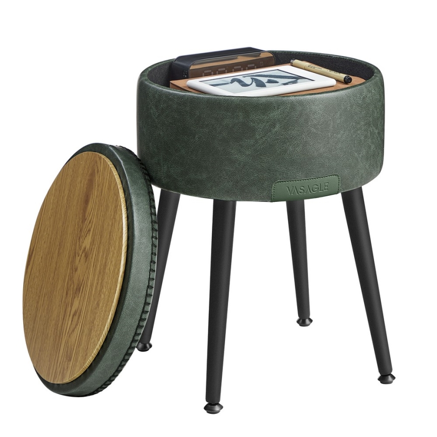 Lederhocker CORE grün