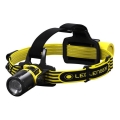 Ledlenser EXH8 - dimmbare LED-Stirnlampe, LED/3×AA, IP66, 180 lm, 40 h, gelb