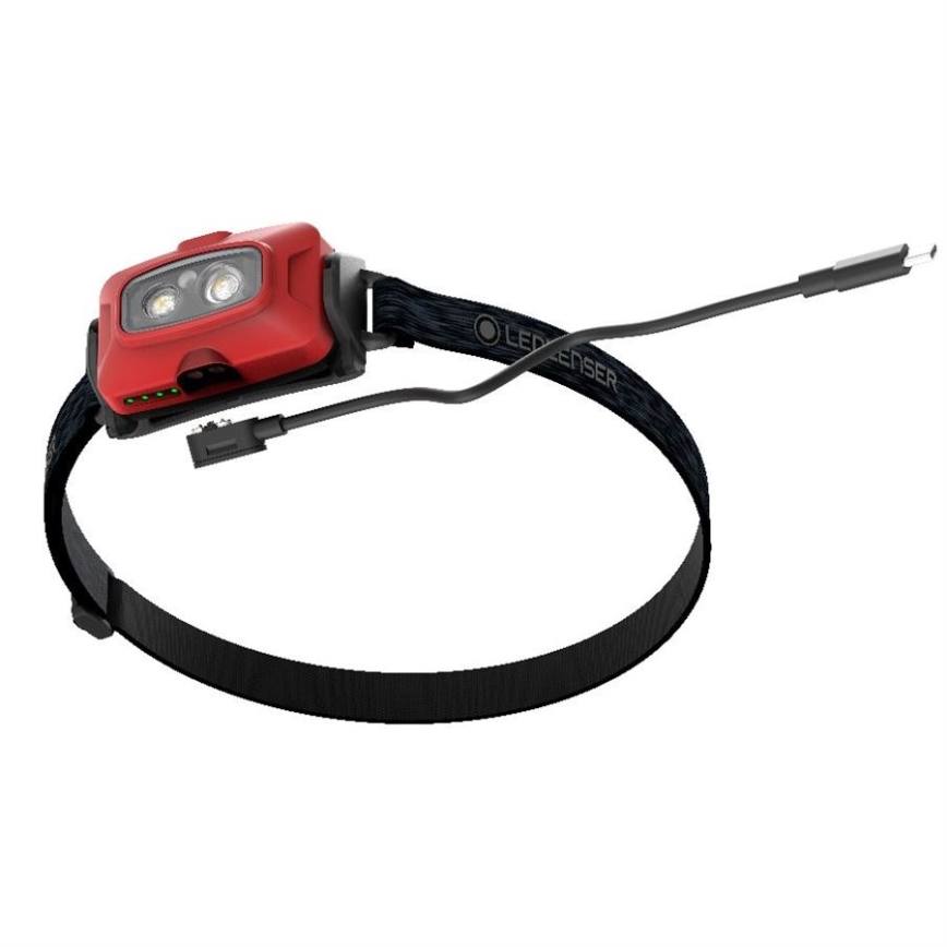 Ledlenser HF4R Core - dimmbare, wiederaufladbare LED-Stirnlampe LED/1000 mAh IP68 500 lm 35 h rot