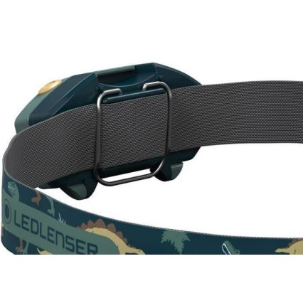 Ledlenser KIDLED2 DINO - Dimmbare LED-Stirnlampe für Kinder LED/1xAAA IPX4 40 lm 20 h grün