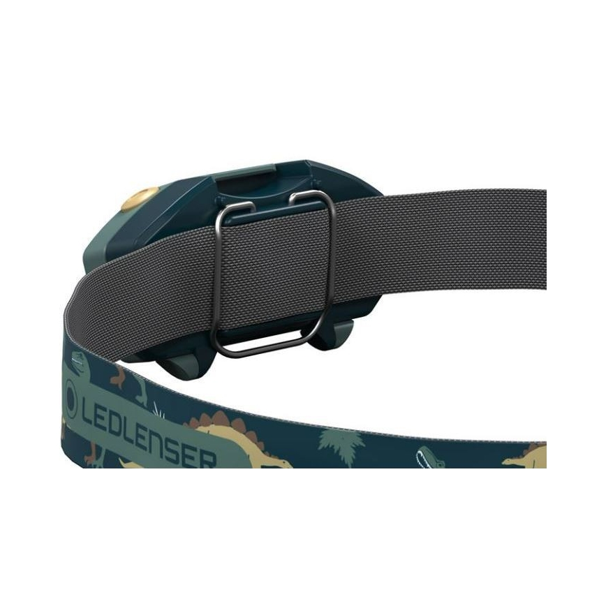 Ledlenser KIDLED2 DINO - Dimmbare LED-Stirnlampe für Kinder LED/1xAAA IPX4 40 lm 20 h grün