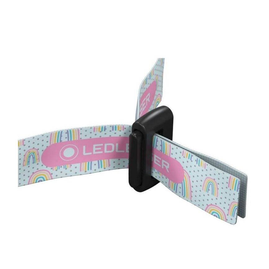 Ledlenser KIDLED4R RAINBOW - LED dimmbar, wiederaufladbar Kinder-Stirnlampe LED/280 mAh IPX4 40lm 18 h violett