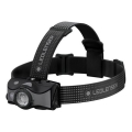 Ledlenser MH7 - LED-dimmbare, wiederaufladbare Stirnlampe 1550 mAh IP54 600 lm 40 h schwarz/grau