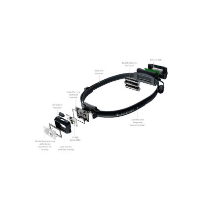 Ledlenser NEO3 - dimmbare LED-Stirnlampe LED/3xAAA IP54 400 lm 20 h schwarz