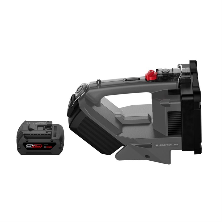 Ledlenser XP30R - dimmbare, wiederaufladbare LED-Taschenlampe, 5000 mAh, IP54, 32000 lm, 16 h, grau