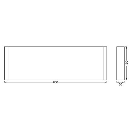 Ledvance - Ablage mit LED-Beleuchtung LINEAR LED/12W/230V 60 cm IP44