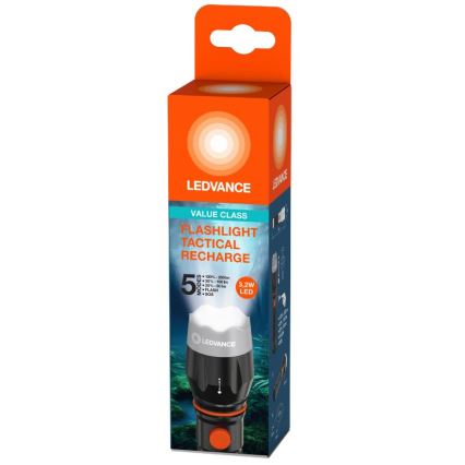 Ledvance - Aufladbare LED-Taschenlampe FLASHLIGHT LED/3,2W/5V 1500mAh