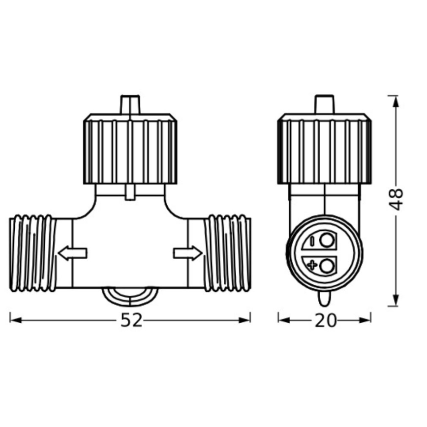 Ledvance - Außensteckdose ENDURA 24W/12V IP67
