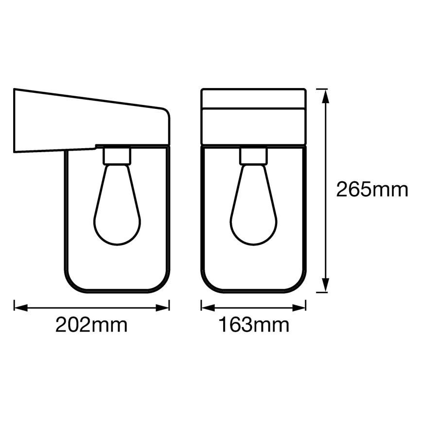 Ledvance - Außenwandleuchte BOLO 1xE27/60W/230V IP44