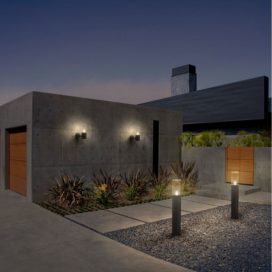 Ledvance - Außenwandleuchte mit Sensor FIGO CYLINDER 1xE27/20W/230V