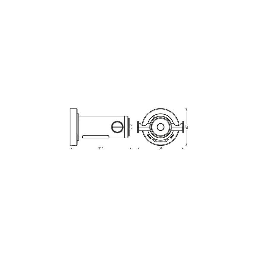 Ledvance - Badezimmer-Wandhaken mit LED-Hintergrundbeleuchtung IP44 3xAAA