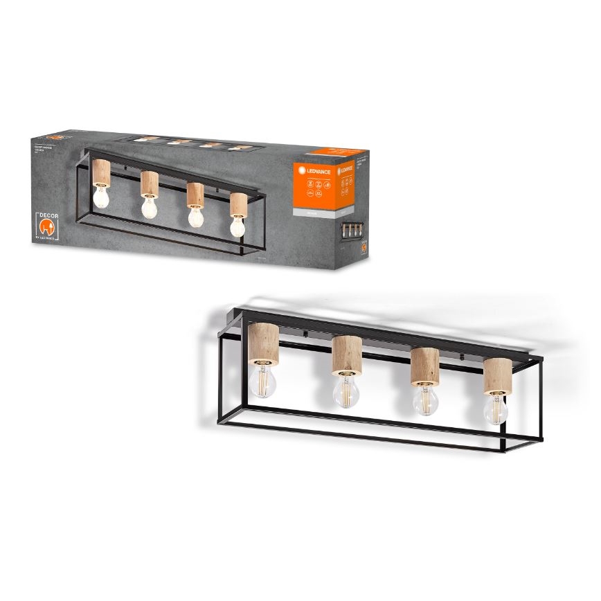 Ledvance - Deckenleuchte DECOR 4xE27/15W/230V