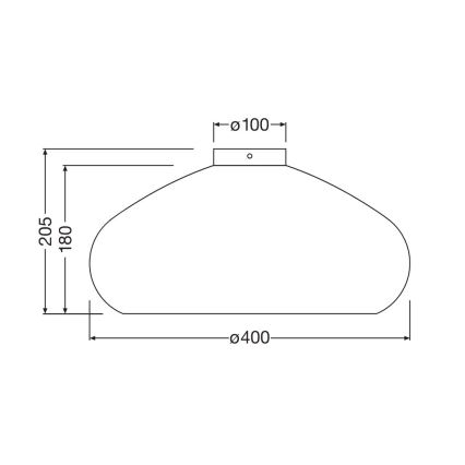 Ledvance - Deckenleuchte DECOR CARDBOARD 1xE27/15W/230V d 40 cm