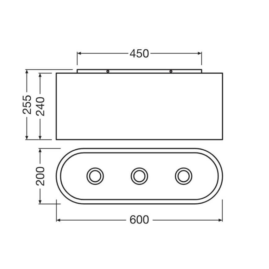 Ledvance - Deckenleuchte DECOR CARDBOARD 3xE27/15W/230V