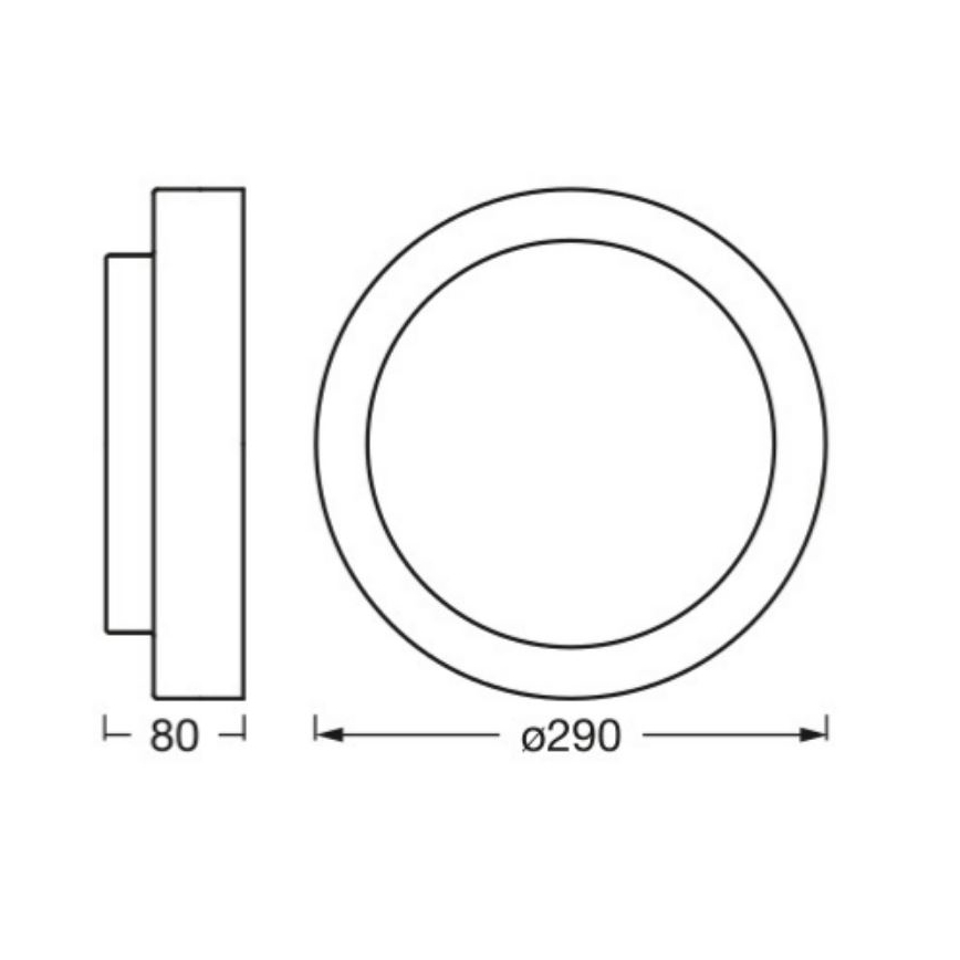 Ledvance - Deckenleuchte ORBIS MADRID 2xE27/10W/230V schwarz
