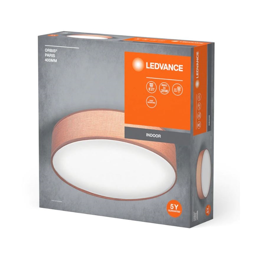 Ledvance - Deckenleuchte ORBIS PARIS 2xE27/25W/230V braun