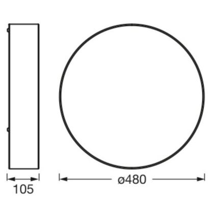Ledvance - Deckenleuchte ORBIS PARIS 3xE27/25W/230V braun