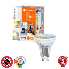 Ledvance - Dimmbare antibakterielle LED-Lampe SMART+ SUN@HOME PAR16 GU10/4,9W/230V Wi-Fi CRI 95