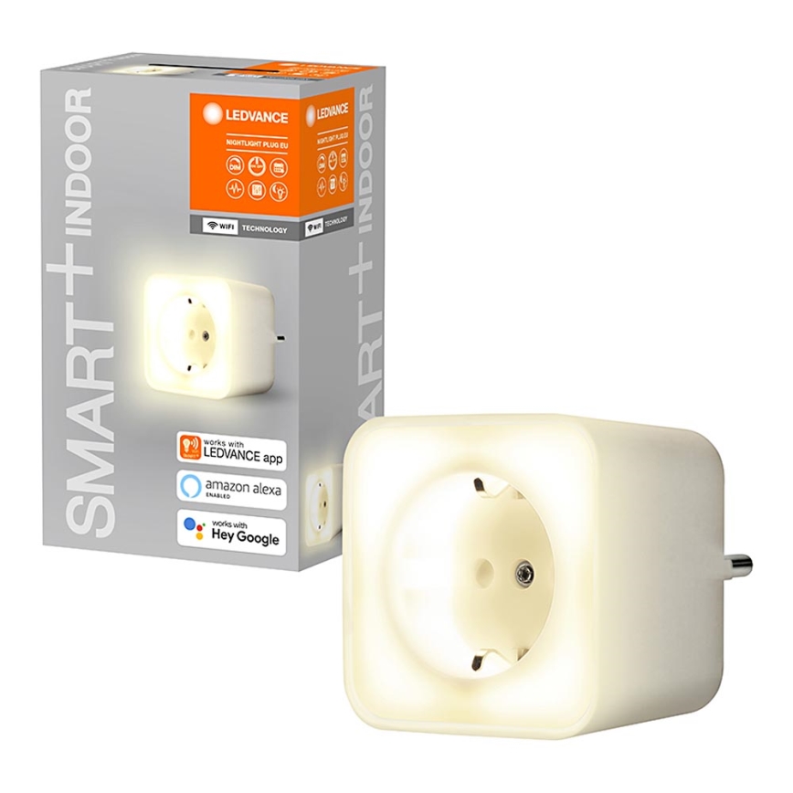 Ledvance - Dimmbare intelligente Steckdose mit LED-Beleuchtung SMART+ PLUG 3680W Wi-Fi