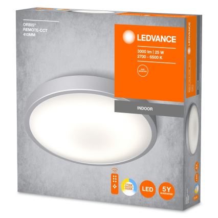 Ledvance - Dimmbare LED-Deckenleuchte ORBIS LED/25W/230V 2700-6500K + Fernbedienung