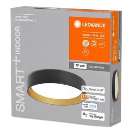 Ledvance – Dimmbare LED-Deckenleuchte SMART+ KURT LED/30W/230V 2700-6500K Wi-Fi