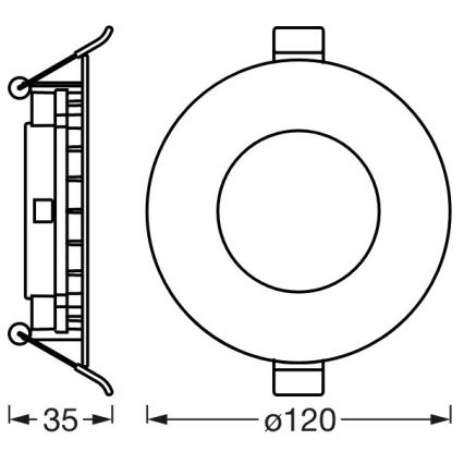 Ledvance - Dimmbare LED-Einbauleuchte SUN@HOME LED/8W/230V 2200-5000K CRI 95 Wi-Fi