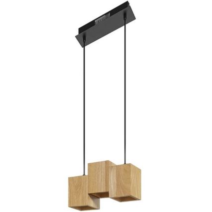 Ledvance – Dimmbare LED-Hängeleuchte an Schnur DECOR WOOD 3xLED/7W/230V Wi-Fi