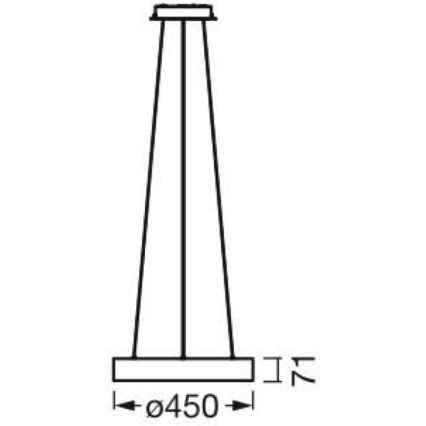 Ledvance – Dimmbare LED-Hängeleuchte an Schnur SUN@HOME CIRCULAR LED/18,5W/230V Wi-Fi